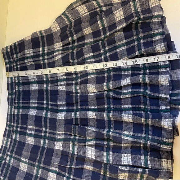 Joie Silk Plaid Pleated Mini Skirt - Picture 4 of 11